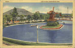 Lake Scene Kennywood Park Postcard