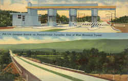 Longest Stretch On Pennsylvania Turnpike Postcard Postcard