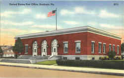 United States Post Office Sunbury, PA Postcard Postcard