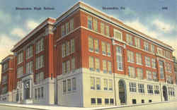 Shamokin High School Postcard