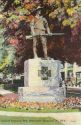 Spanish American War Monument Shamokin, PA Postcard Postcard