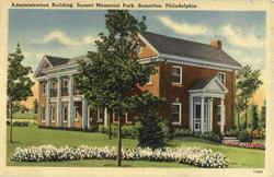 Administration Building, Sunset Memorial Park Postcard