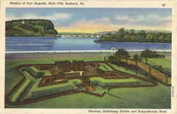 Replica Of Fort Augusta Sunbury, PA Postcard Postcard
