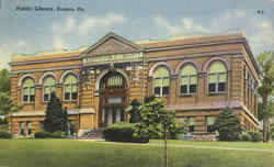 Public Library Easton, PA Postcard Postcard