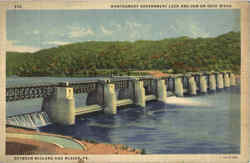 Montgomery Government Lock And Dam On Ohio River Postcard