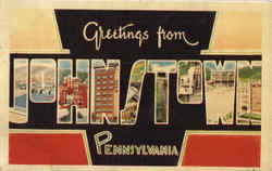 Greetings From Johnstown Pennsylvania Postcard Postcard
