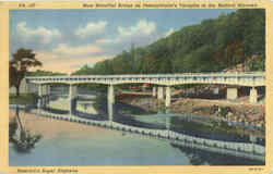 Most Beautiful Bridge In The Bedford Narrows Postcard