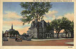 City Hall Post Office And Historical Building Postcard