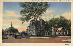 City Hall Post Office And Historical Building Concord, NH Postcard Postcard