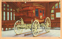 Old Concord Coach, B. &. M. Station New Hampshire Postcard Postcard