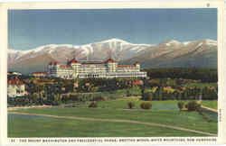 The Mount Washington And Presidential Range, Bretton Woods Postcard