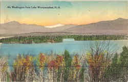 Mt. Washington From Lake Winnipesaukee Postcard