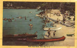 Sandy Point Beach Alton Bay, NH Postcard Postcard