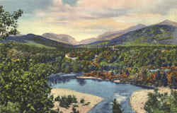 Franconia Notch And The Pemigewasset River Postcard