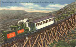 Jacob's Ladder Mt. Washington Cog Railway Postcard