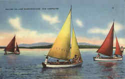 Sailing On Lake Winnipesaukee New Hampshire Postcard Postcard