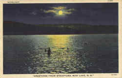 Greetings From Strafford, Bow Lake New Hampshire Postcard Postcard