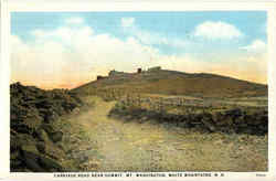 Carriage Road Near Summit, Mt. Washington Postcard