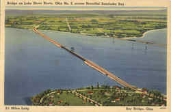 The Fort Steuben Bridge Sandusky Bay, OH Postcard Postcard