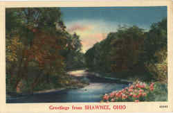 Greetings From Shawnee Ohio Postcard Postcard