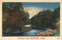 Greetings From Shawnee Ohio Postcard Postcard