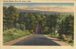 Canton Bridge, Route 30 Lisbon, OH Postcard Postcard