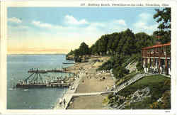 Bathing Beach, Vermilion On the Lake Postcard