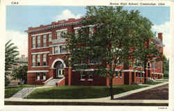 Brown High School Cambridge, OH Postcard Postcard