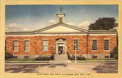 United States Post Office Of Cuyahoga Falls Postcard