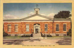 United States Post Office Of Cuyahoga Falls Ohio Postcard Postcard