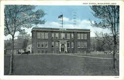 High School Middleport, OH Postcard Postcard