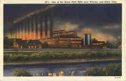 One Of The Many Steel Mills Near Warren Ohio Postcard Postcard