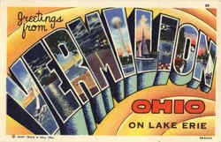 Greetings From Vermilion Ohio Postcard Postcard