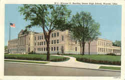 Warren G. Harding Senior High School Ohio Postcard Postcard