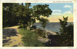 A Drive Along Lake Erie Postcard