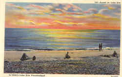 Sunset On Lake Erie Postcard