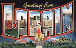 Greetings From Lorain Postcard