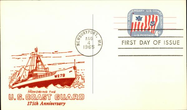 U.S. Coast Guard - 175th Anniversary First Day Issue Cards