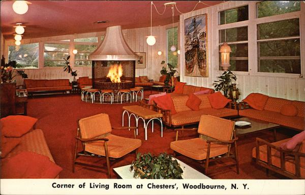 Corner of Living Room at Chesters' Woodbourne New York