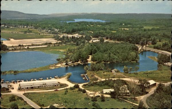 Aerial View of Sebago Lake Raymond Maine