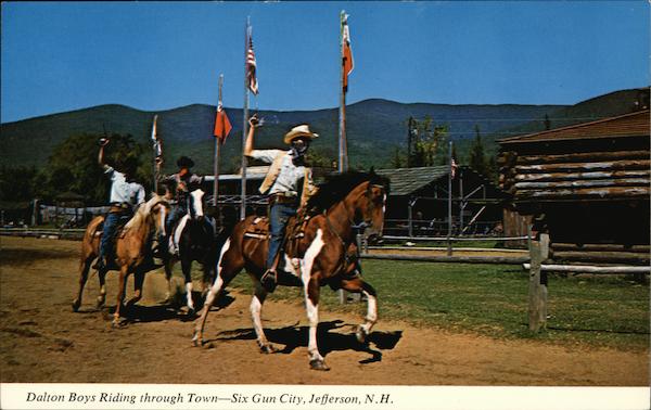 Dalton Boys Riding through Town at Six Gun City Jefferson New Hampshire