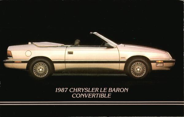 1987 Chrysler Le Baron Convertible Cars