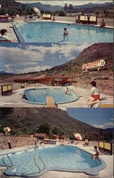 Red Cliff Motel, St. Vrain River Postcard