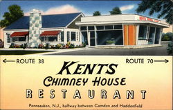 Kents Chimney House Restaurant Pennsauken, NJ Postcard Postcard
