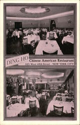 Ding-Ho Chinese-American Restaurant Postcard
