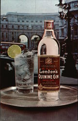 London's Quinine Gin Postcard