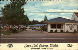 Cape Cod Colony Motel Postcard