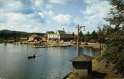 Rquette Lake Village Postcard