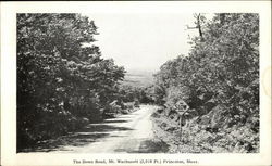 The Down Road, Mt. Wachuestt Princeton, MA Postcard Postcard