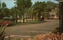 Palms Motel and Restaurant Postcard